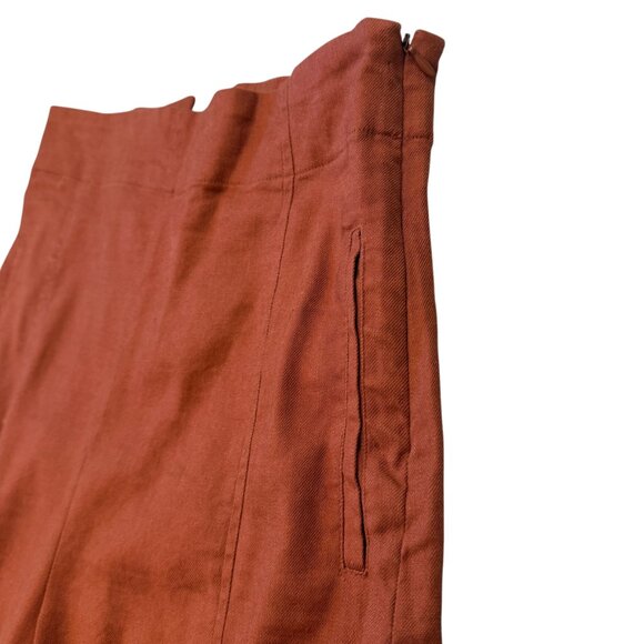 Anthropologie Corset Back Wide Leg Linen Blend Palazzo Pants Women's size XS - Picture 6 of 8